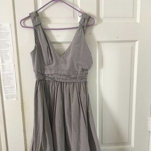 Anthropologie Silver Cocktail Dress